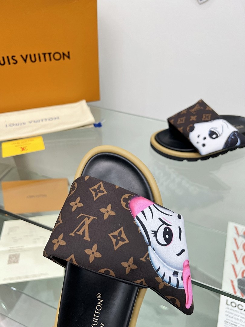 Louis Vuitton Velcro Slippers - Image 6