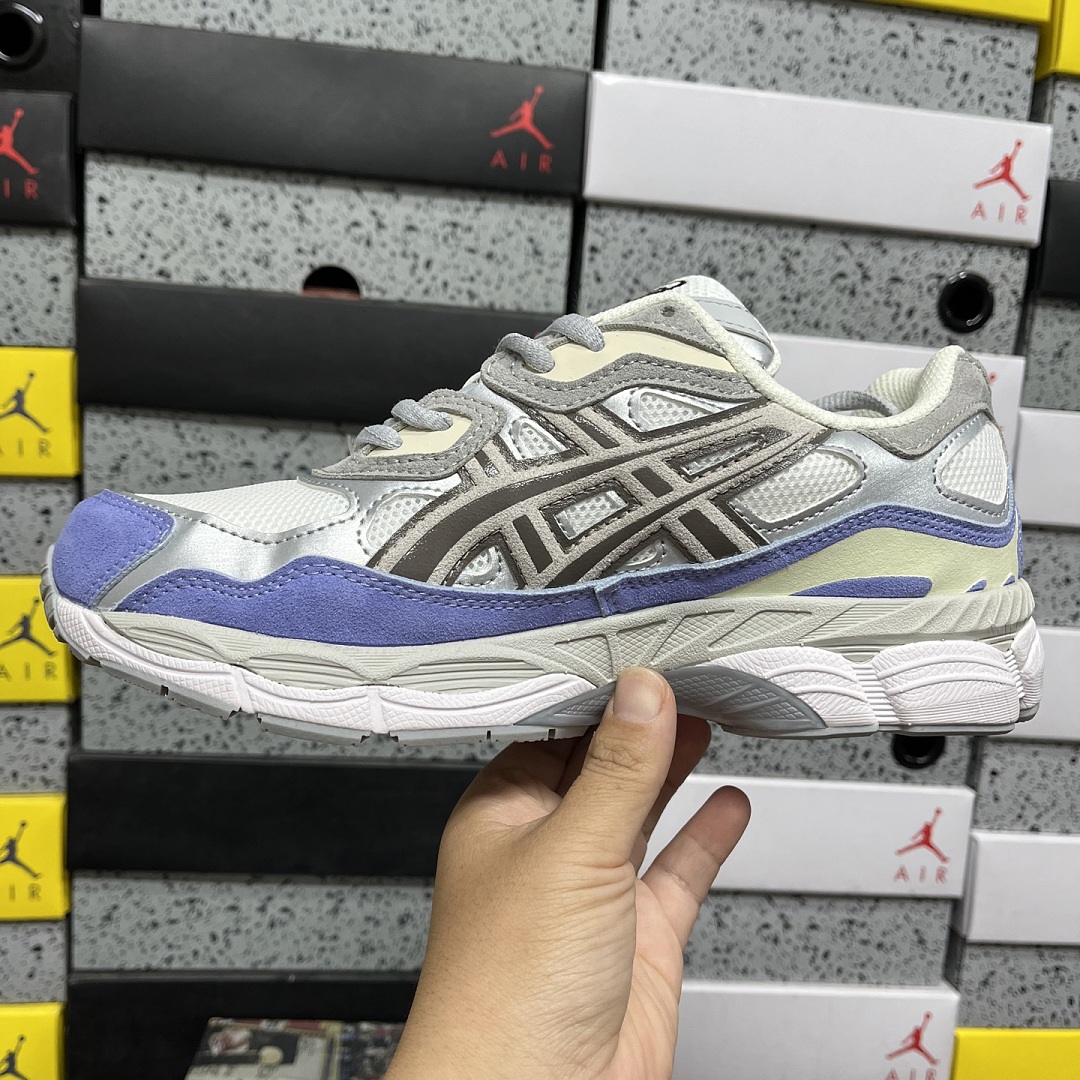 ASICS Gel-NYC Cream Cloud (Grey Blue) - Image 3
