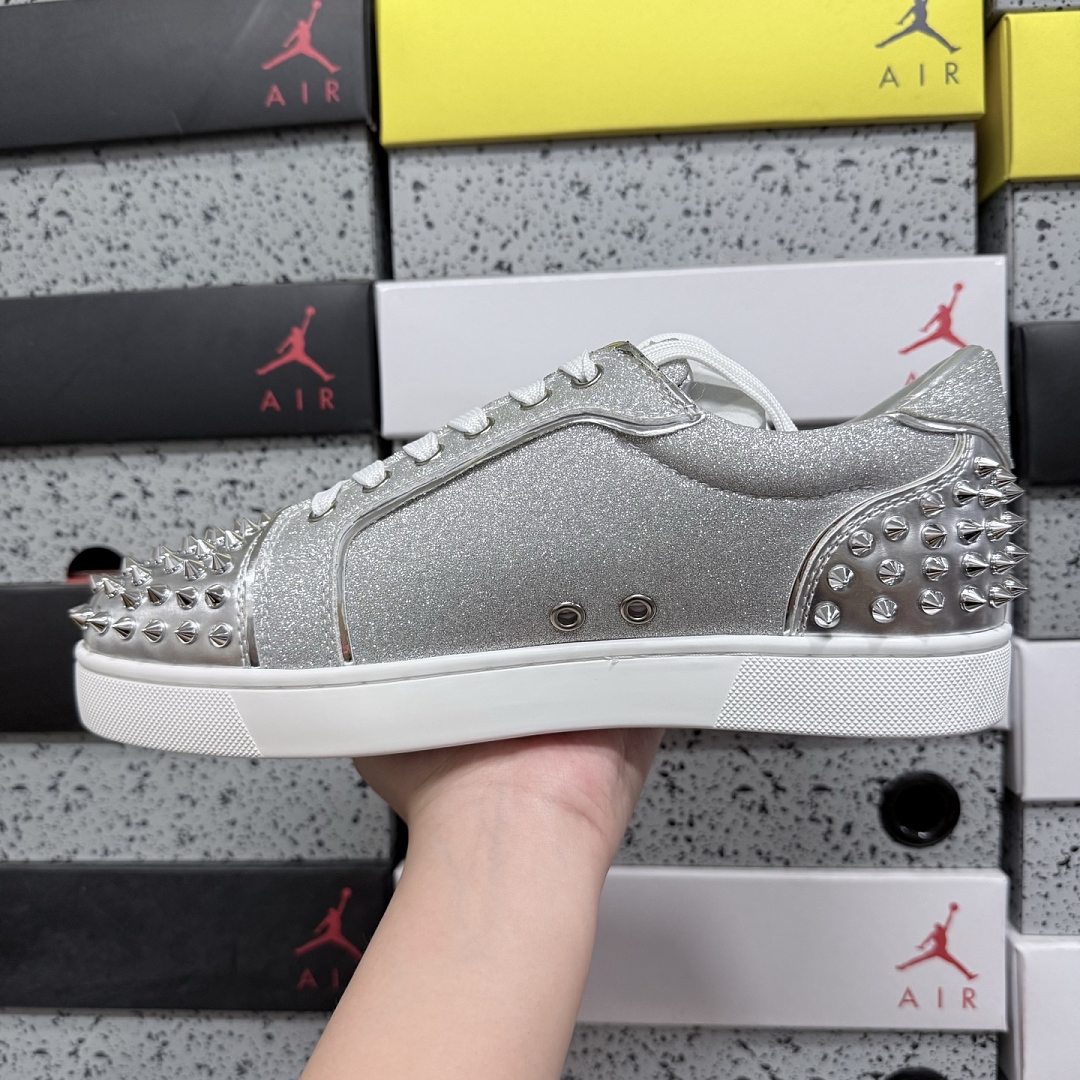 Christian Louboutin CL 3220460SV71 Silver Stud - Image 3