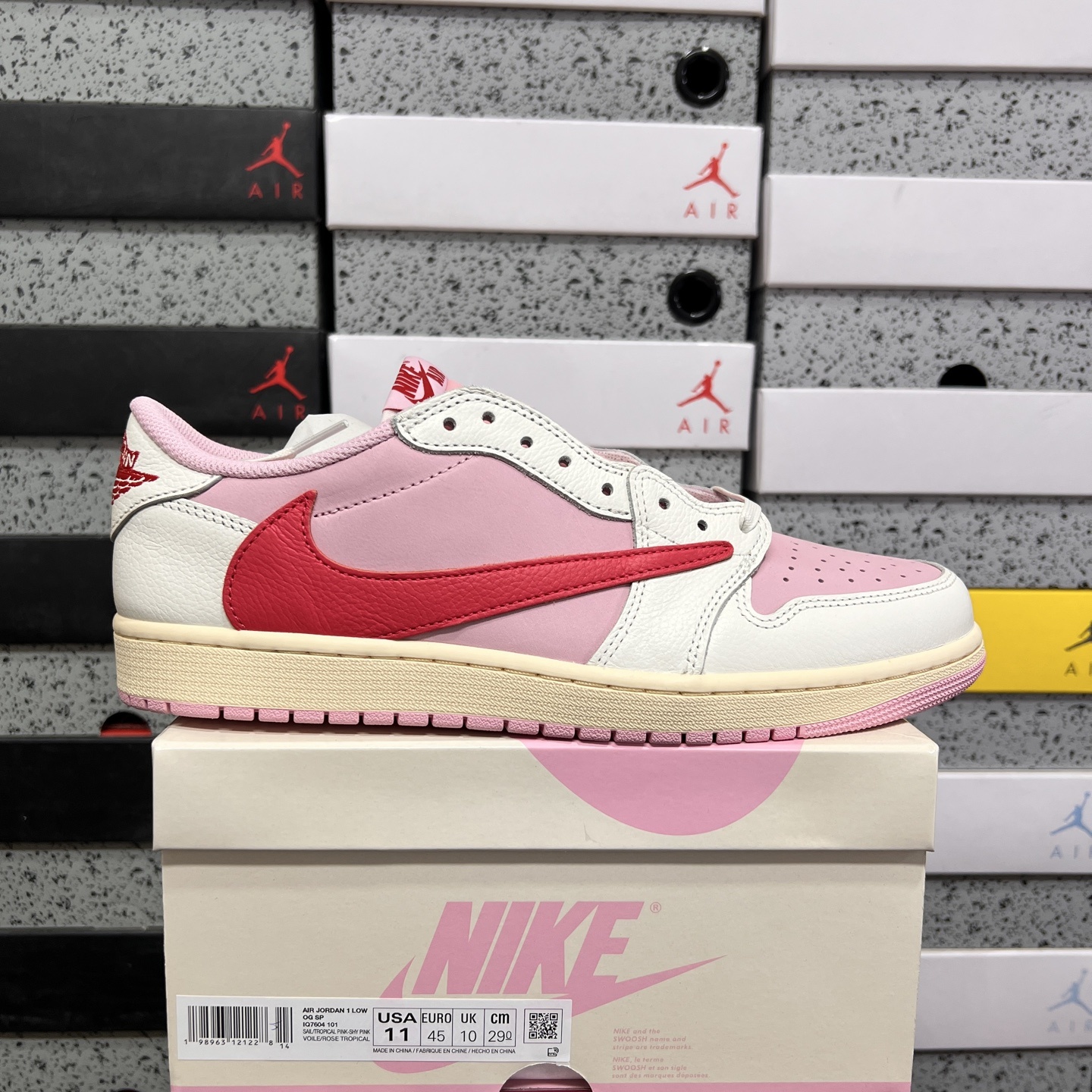 Nike Jordan 1 Retro Low OG SP Travis Scott Shy (Pink) - Image 10
