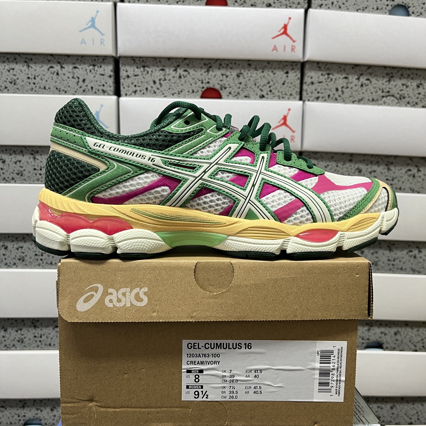 ASICS Gel-Cumulus 16 Green Cream Ivory - Image 10