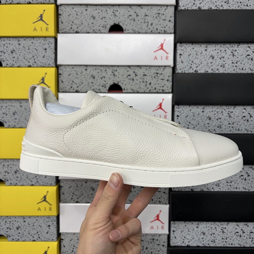 Zegna Deerskin Triple Stitch (White) - Image 3
