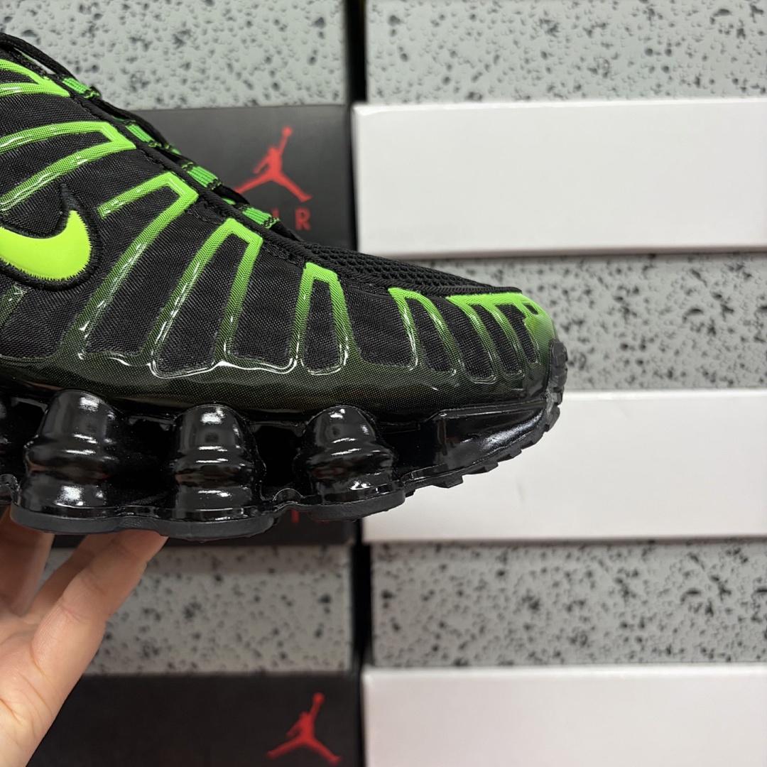 Nike Shox TL Black Green Strike - Image 6