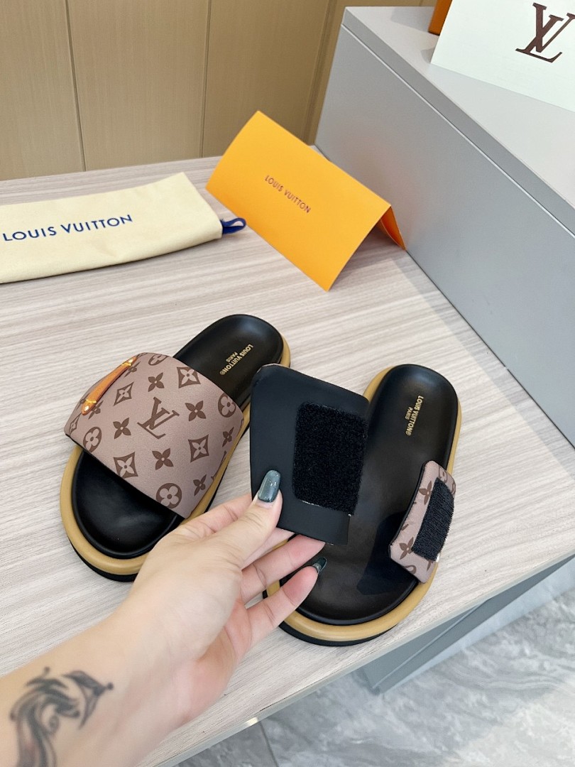 Louis Vuitton Velcro Slippers - Image 3