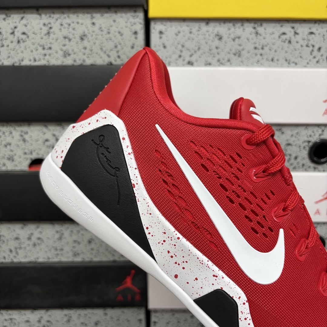 Nike Kobe 9 EM Low Protro TB University Red ZK9 (White) - Image 7