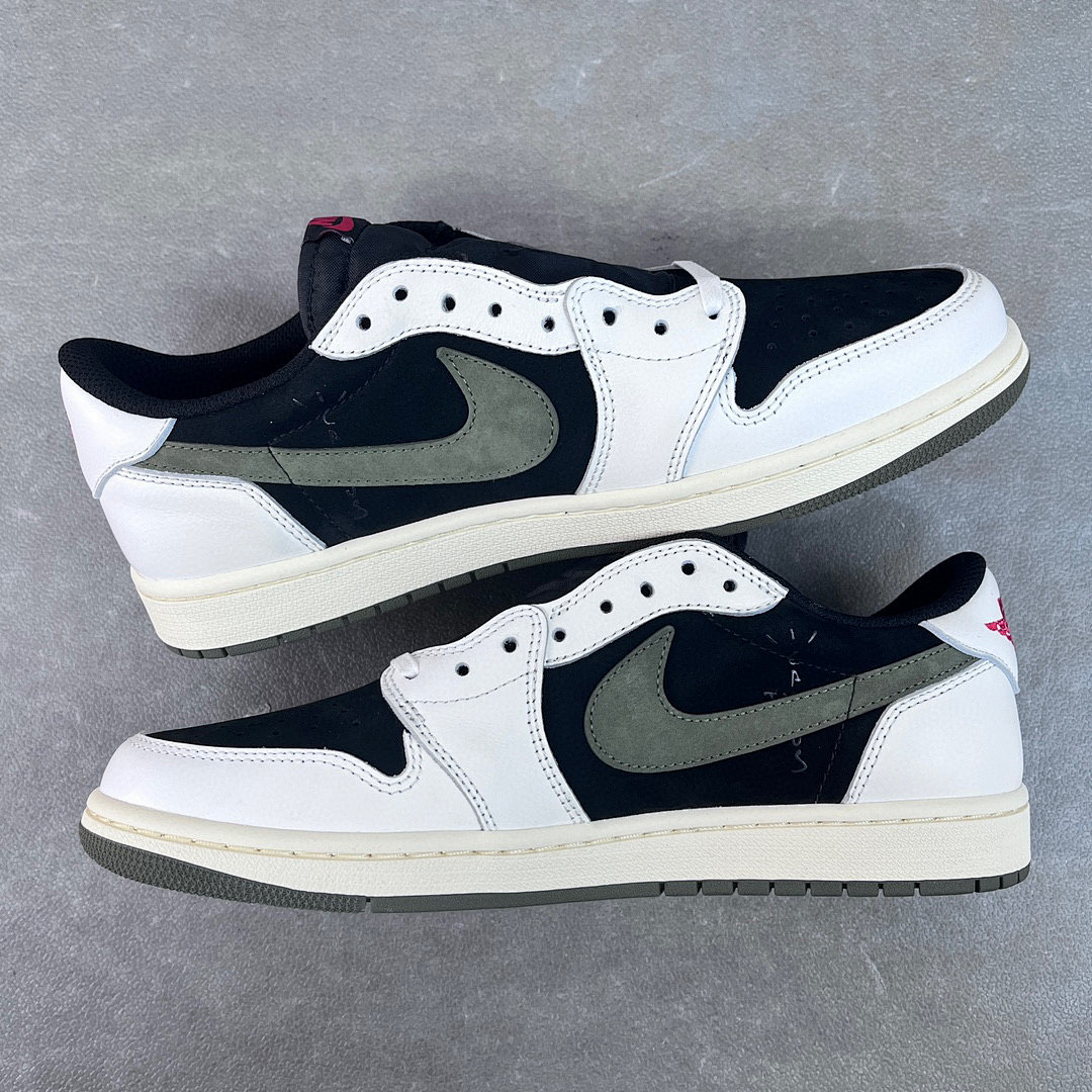 Chanel Travis Scott X Air Jordan 1 Low "Medium (Olive) - Image 5