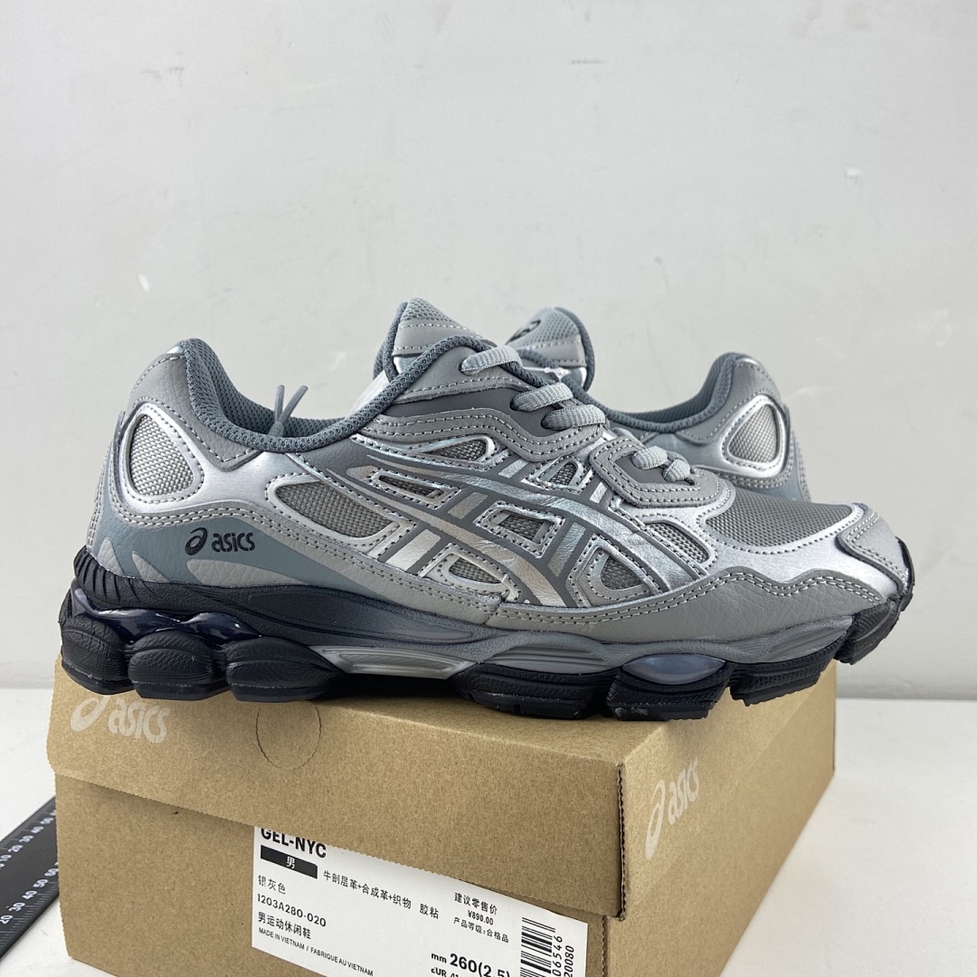 ASICS Gel-NYC Mid Grey Sheet Rock NYC (Silver) - Image 6