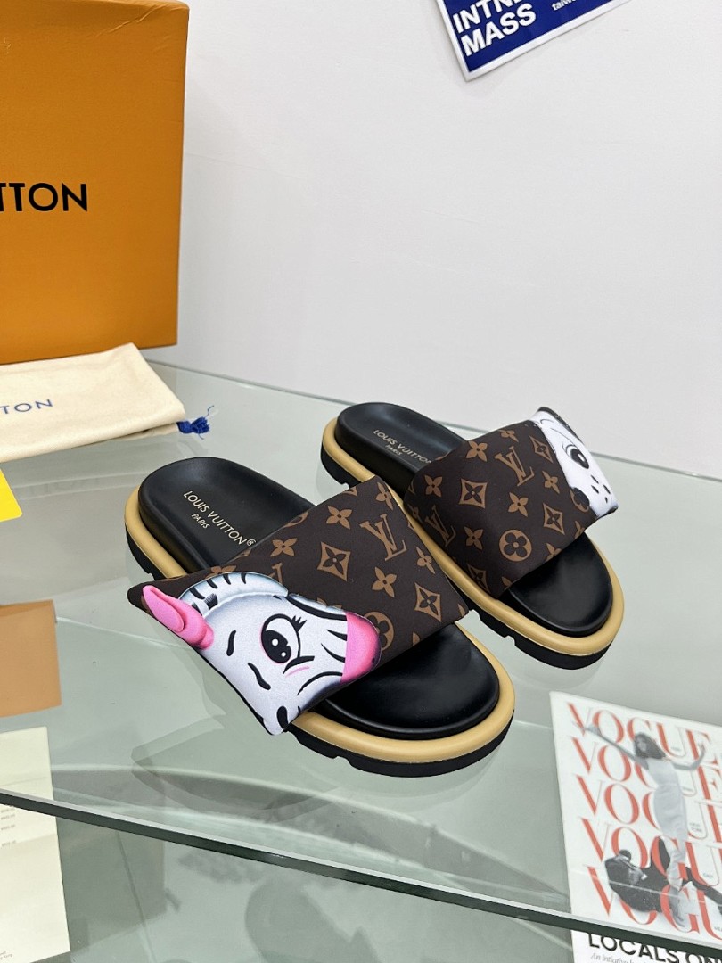 Louis Vuitton Velcro Slippers - Image 4