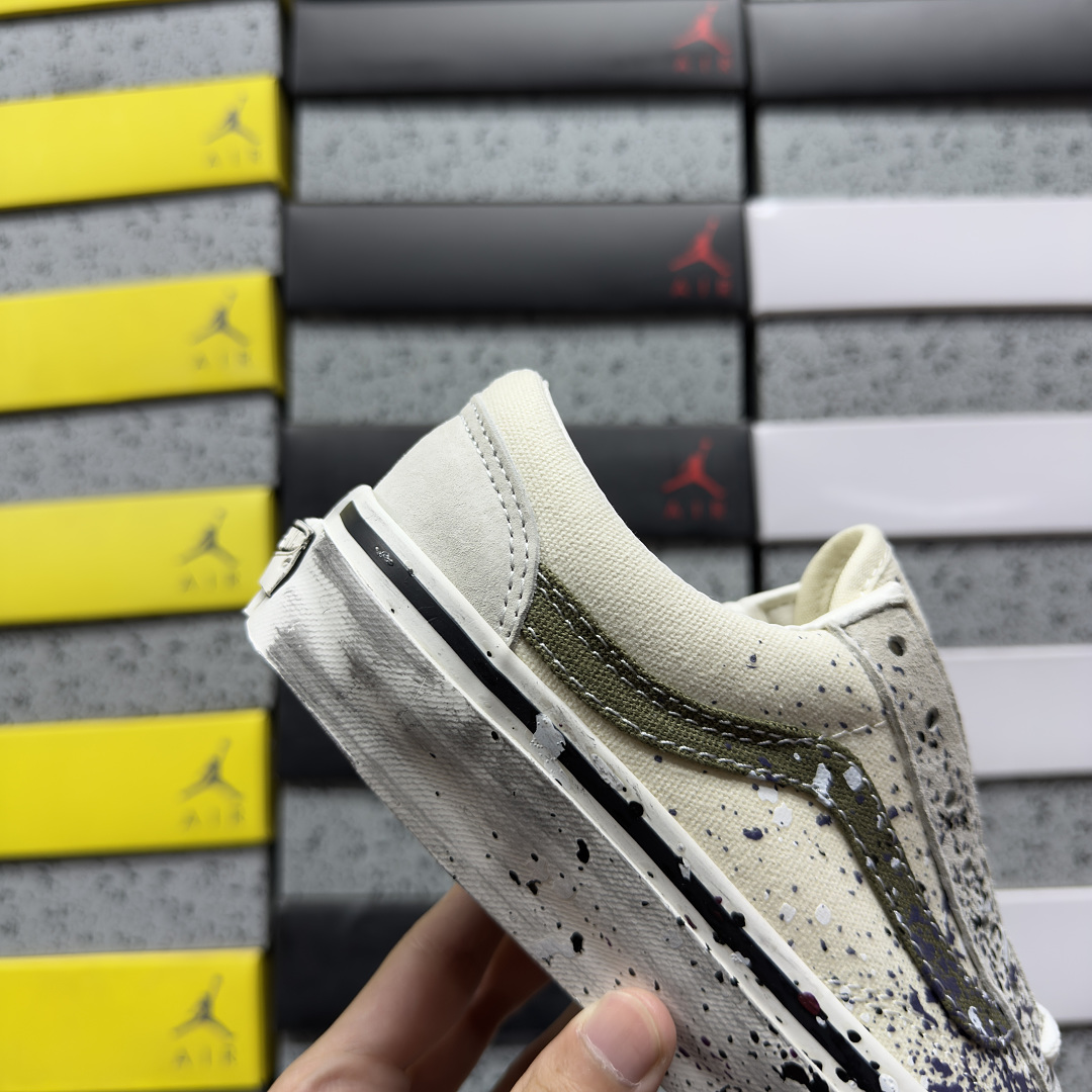 Vans Premium Old Skool 36 Paint Splatter Turtledove V - Image 7