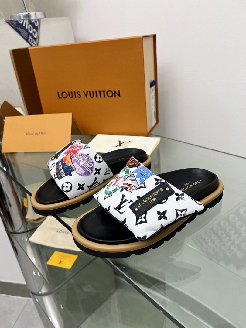 Louis Vuitton Velcro Slippers - Image 2