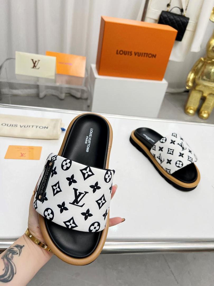Louis Vuitton Velcro Slippers - Image 7