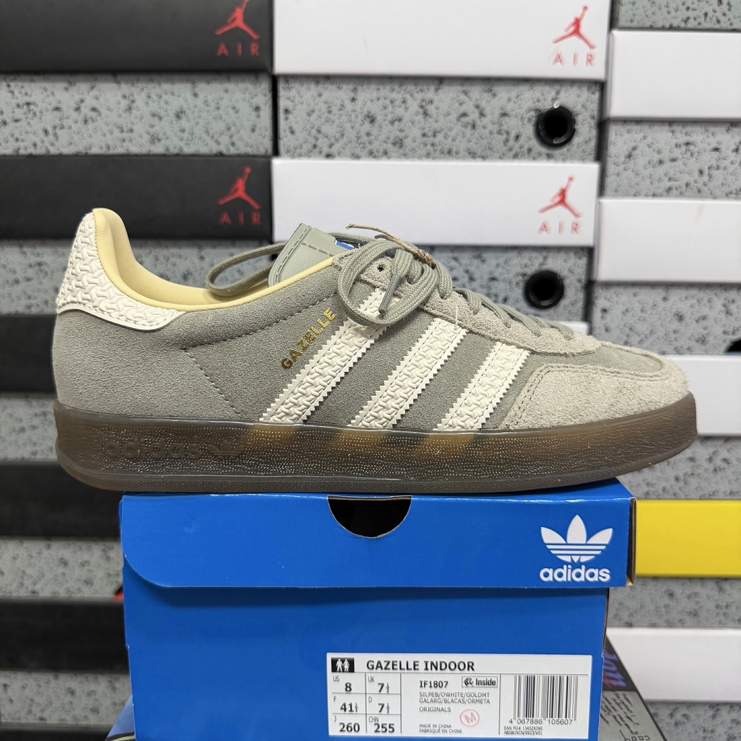 Adidas Gazelle Indoor (Dark Grey White)