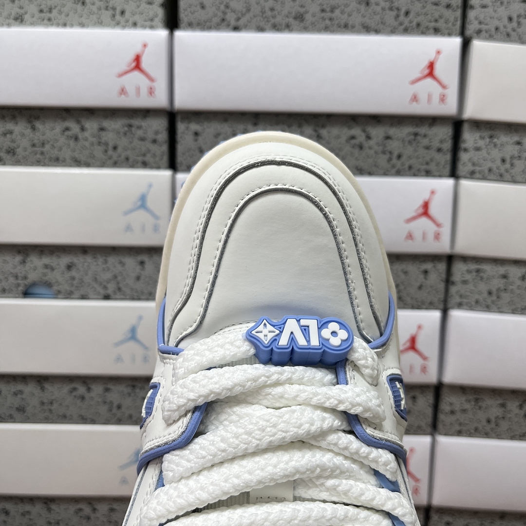 Louis Vuitton Trainer Maxi (White Blue) - Image 4
