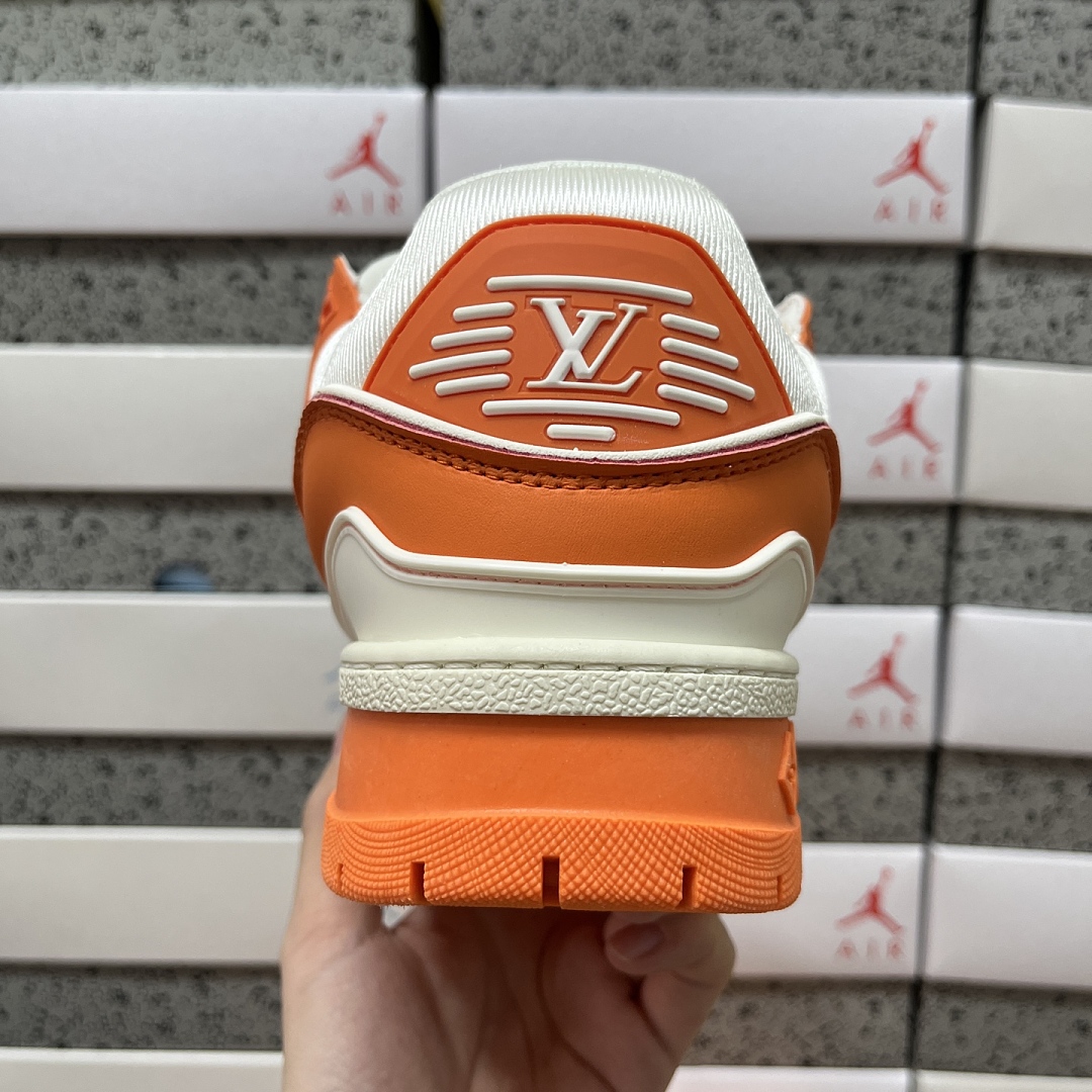 Louis Vuitton Trainer Maxi (White Orange) - Image 5