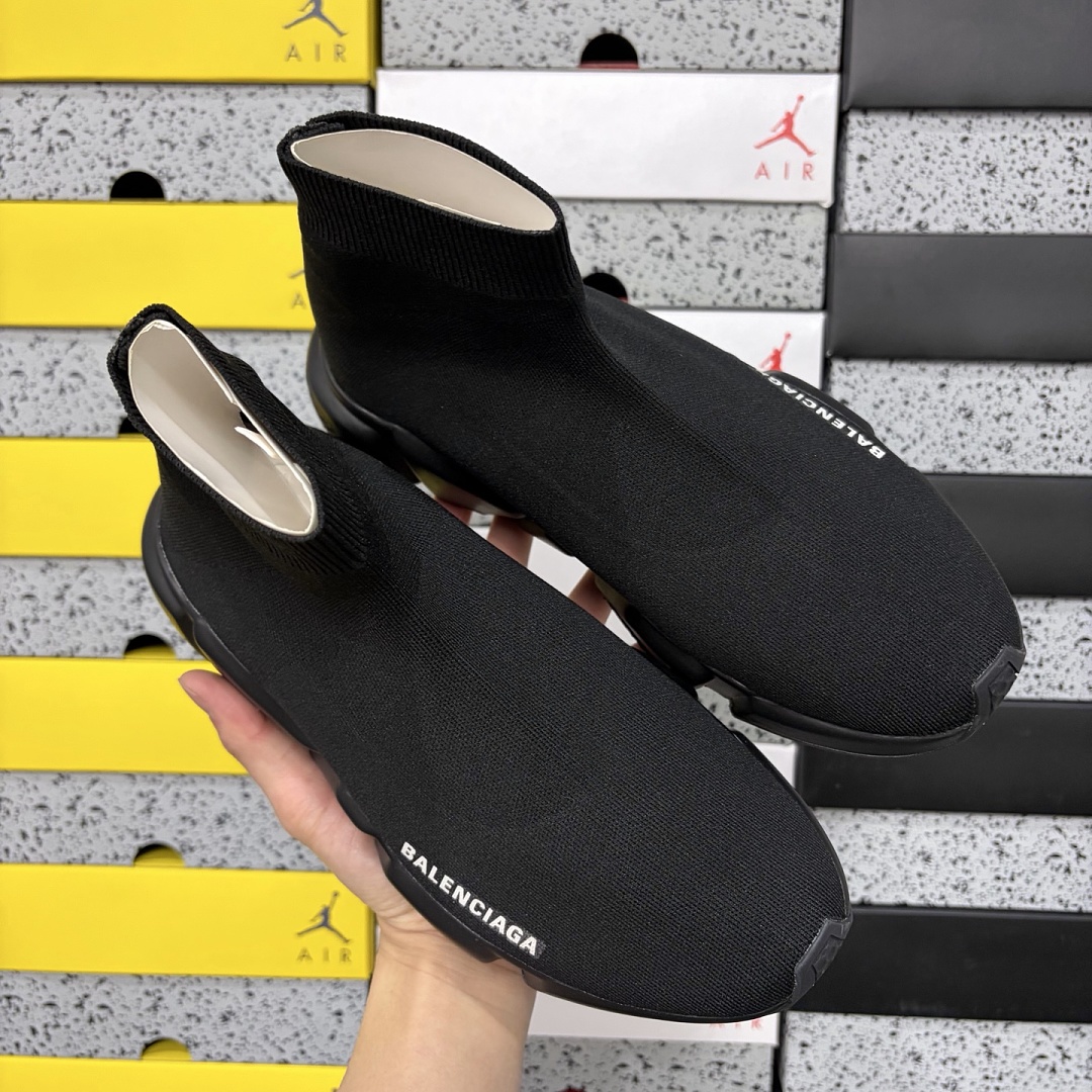 Balenciaga Speed 2021 Black Socks - Image 13