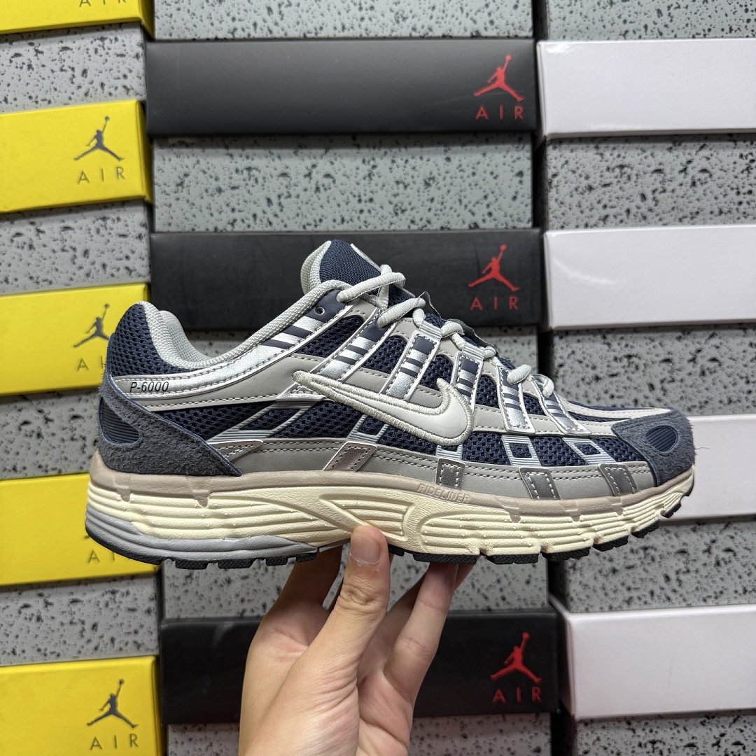 Nike P-6000 Thunder Blue Pale Ivory - Image 4