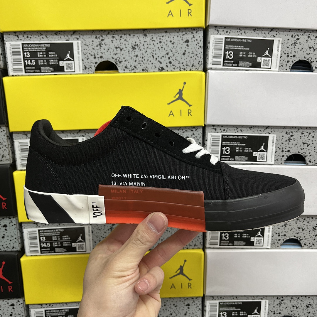 Off-White Abloh Vulc Low Top (Black) - Image 4