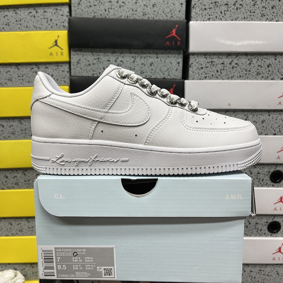 Nike Air Force 1 Low SP Drake NOCTA X Chrome Hearts White CZ8065-100Chrome
