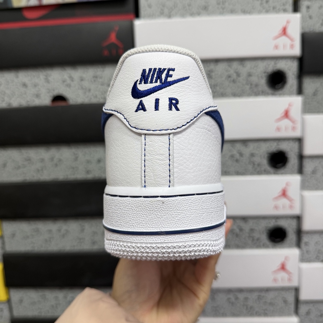 Nike Air Force 1 Low '07 LV8 (White Deep Royal Blue) - Image 8