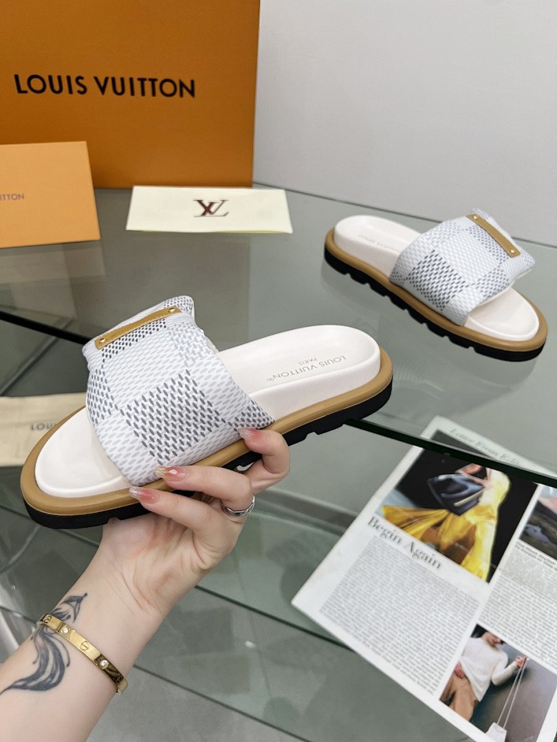Louis Vuitton Velcro Slippers - Image 7