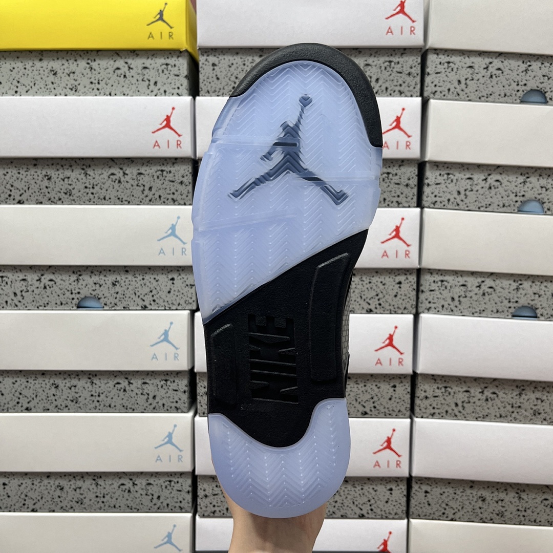 Nike Jordan 5 Retro OG Black Metallic Reimagined HF3975-001 (Silver) - Image 2
