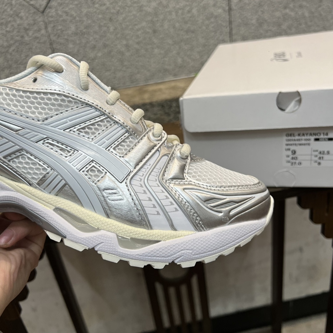 ASICS Gel-Kayano 14 JJJJound Silver White 1201A457-100 - Image 9