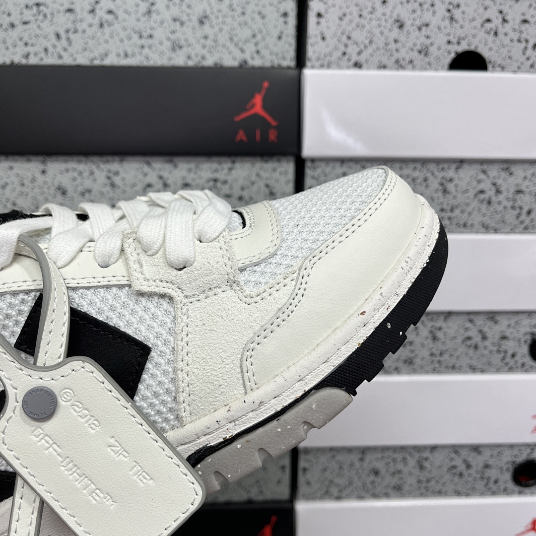 Off-White Out Of Office OOO Low Tops (White Black) - Image 10