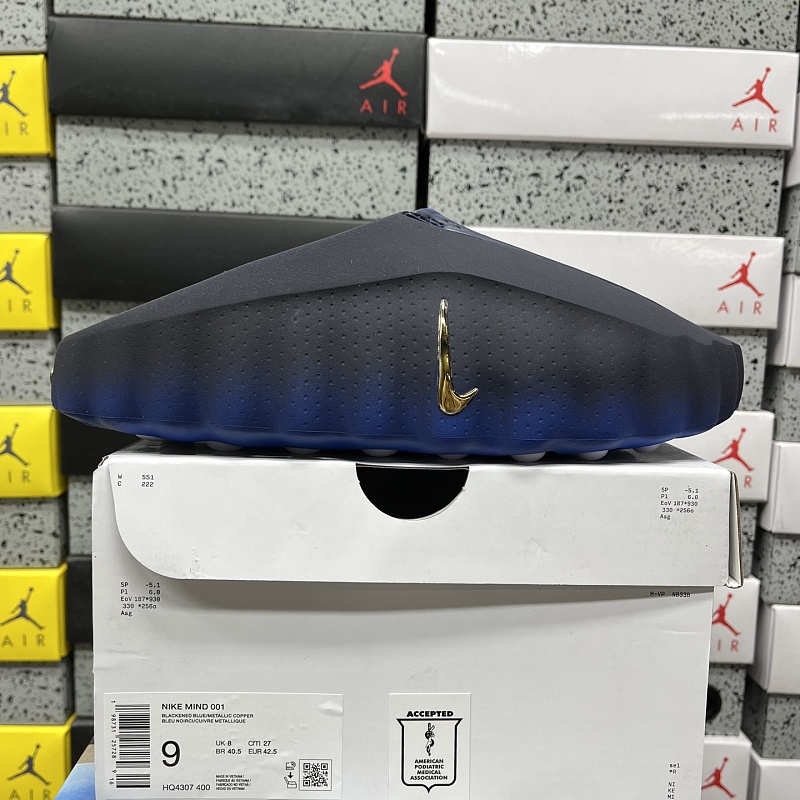 Nike Mind 001 Slide Blackened Blue Game Royal HQ4307-400 (Black)