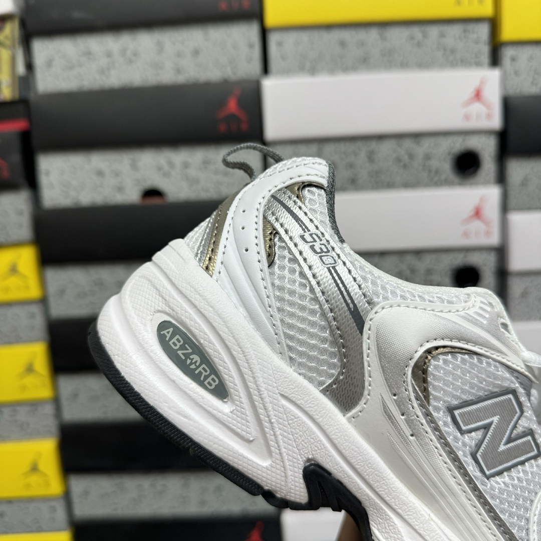 New Balance 530 (White Silver Metallic) - Image 6