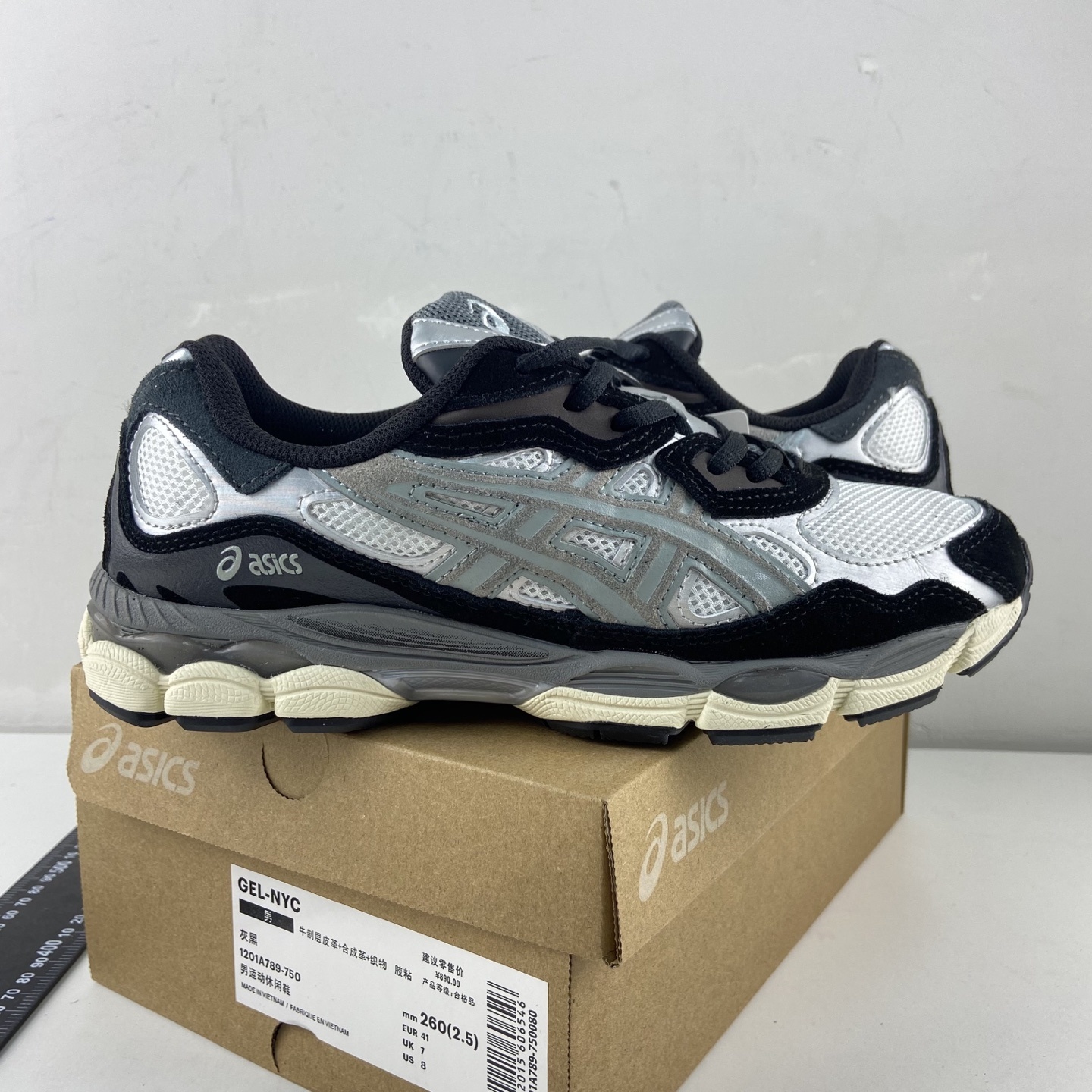 ASICS Gel-NYC Ivory Clay Grey NYC (Black) - Image 11