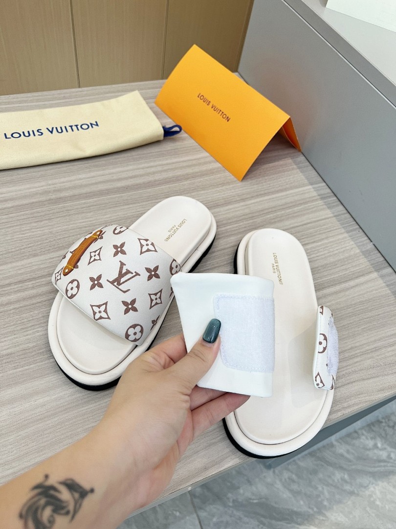 Louis Vuitton Velcro Slippers - Image 2