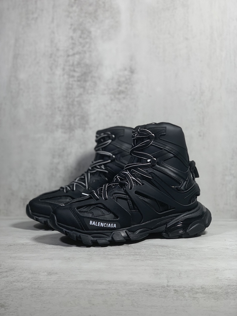 Balenciaga Track High Top Leather (Black) - Image 7