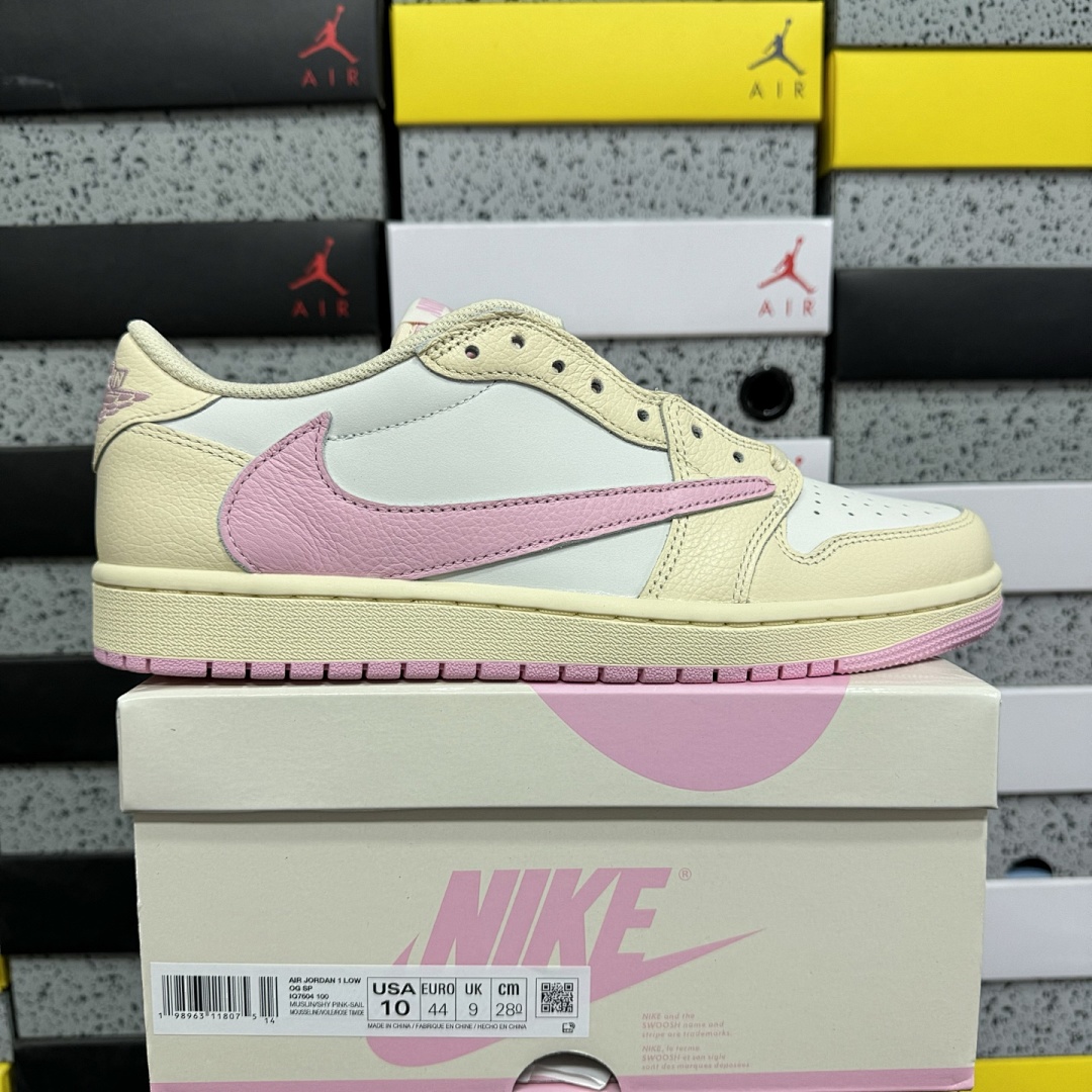 Nike Jordan 1 Retro Low OG SP Travis Scott Shy (Pink)