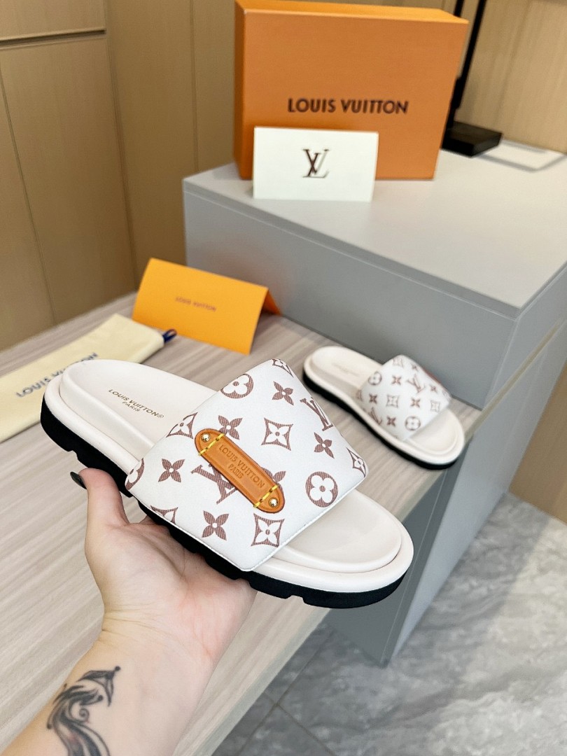 Louis Vuitton Velcro Slippers - Image 3