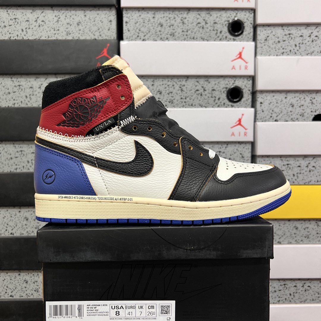 Nike Fragment X Union LA Varsity Red Sport Royal UN Big Lightning