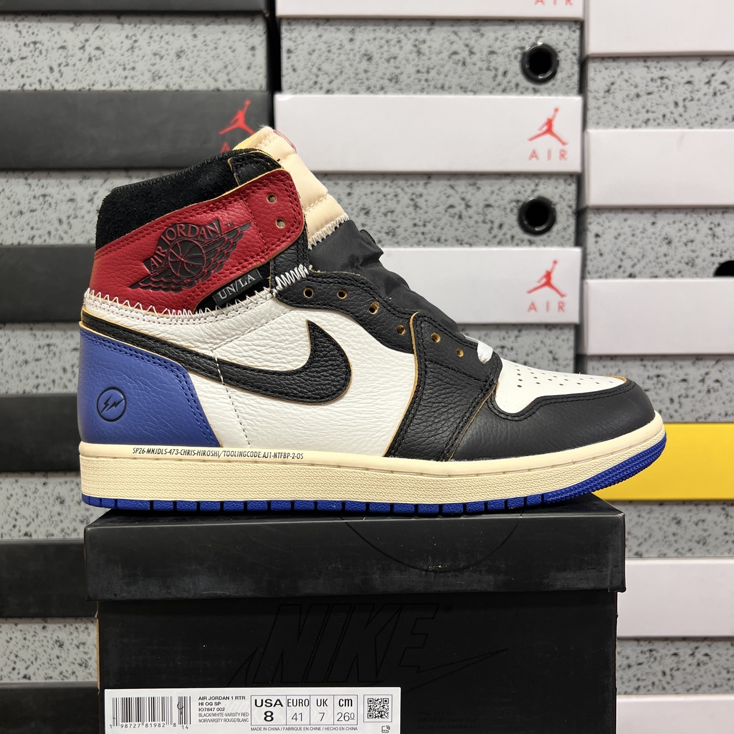Nike Fragment X Union LA Varsity Red Sport Royal UN Big Lightning - Image 10