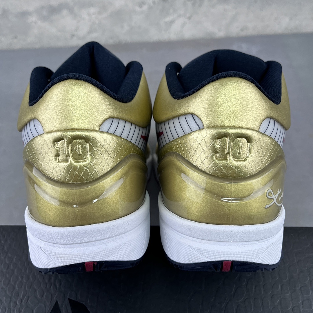Nike Kobe 4 Protro Gold Medal ZK4 (White Black) - Image 9