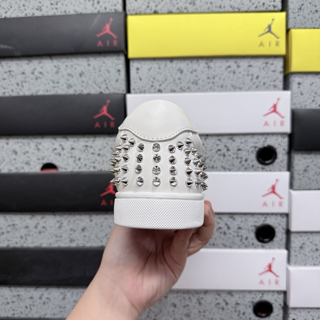 Christian Louboutin CL White Surface Stud - Image 5