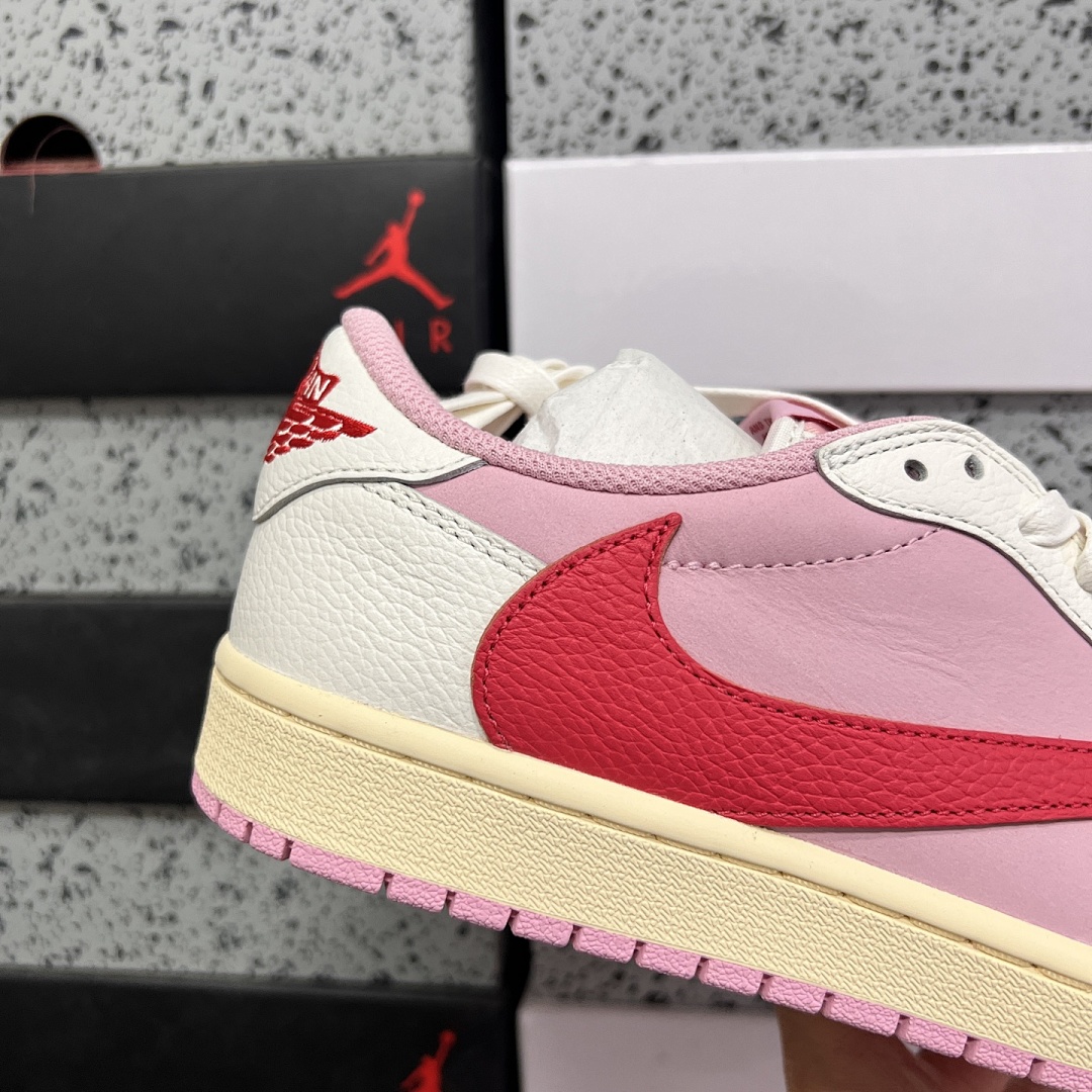 Nike Jordan 1 Retro Low OG SP Travis Scott Shy (Pink) - Image 7