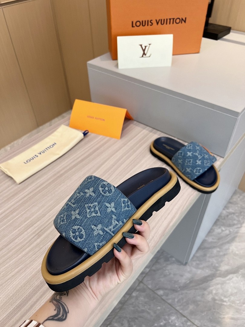 Louis Vuitton Velcro Slippers - Image 8