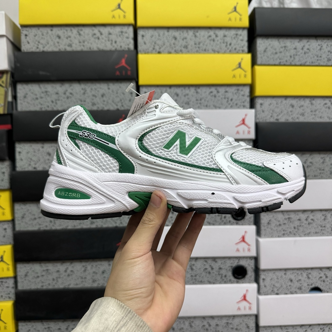 New Balance 530 White Nightwatch (Green) - Image 6