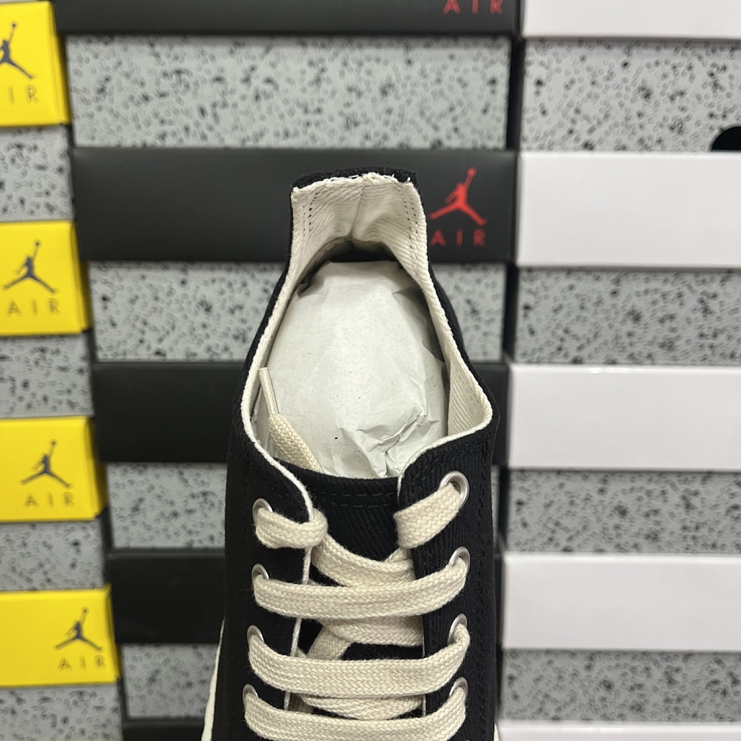 Rick Owens Vintage Sneaks S58WS0109 (Black) - Image 9