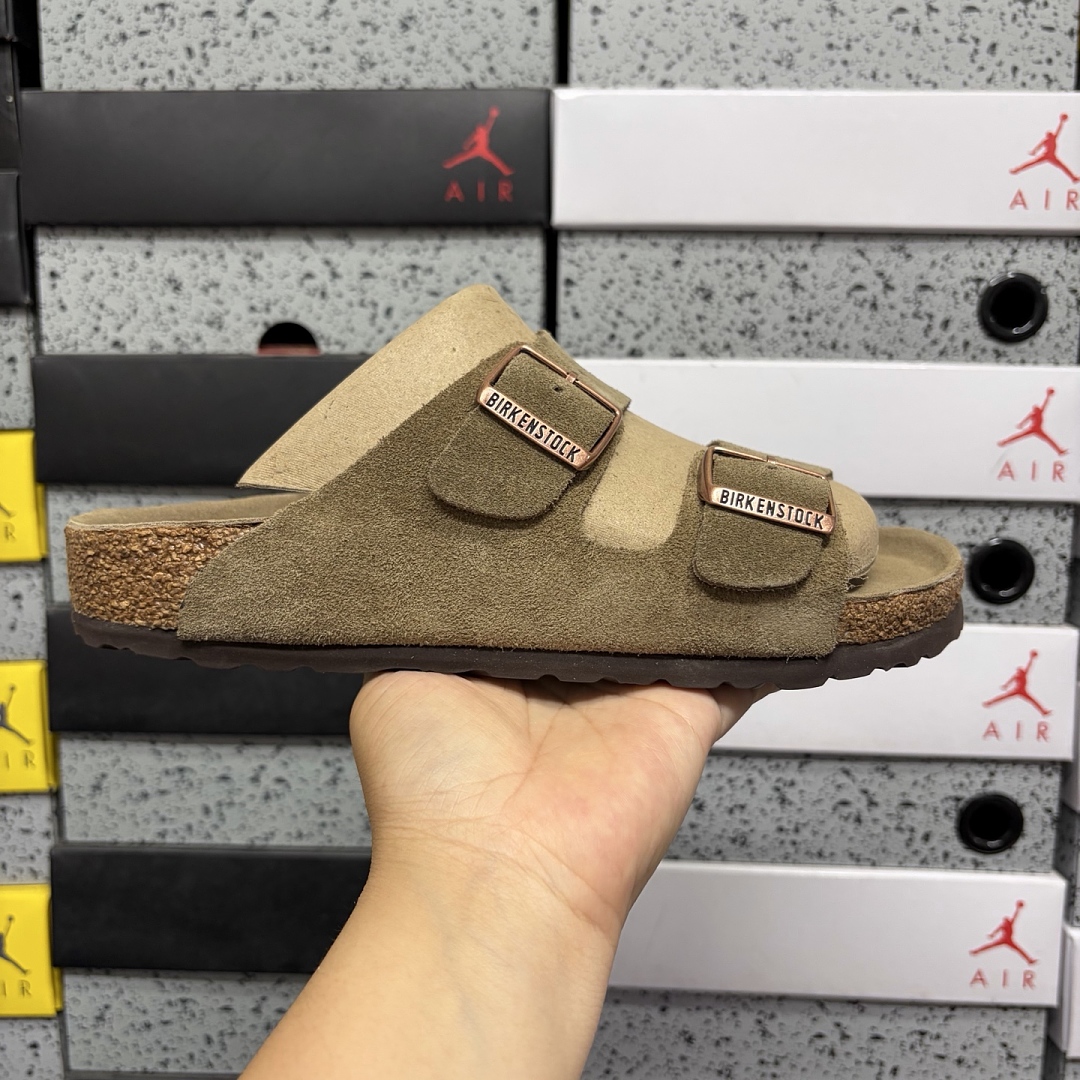 Birkenstock Birken Arizona Birkibuc 1009527 (Light Green) - Image 9