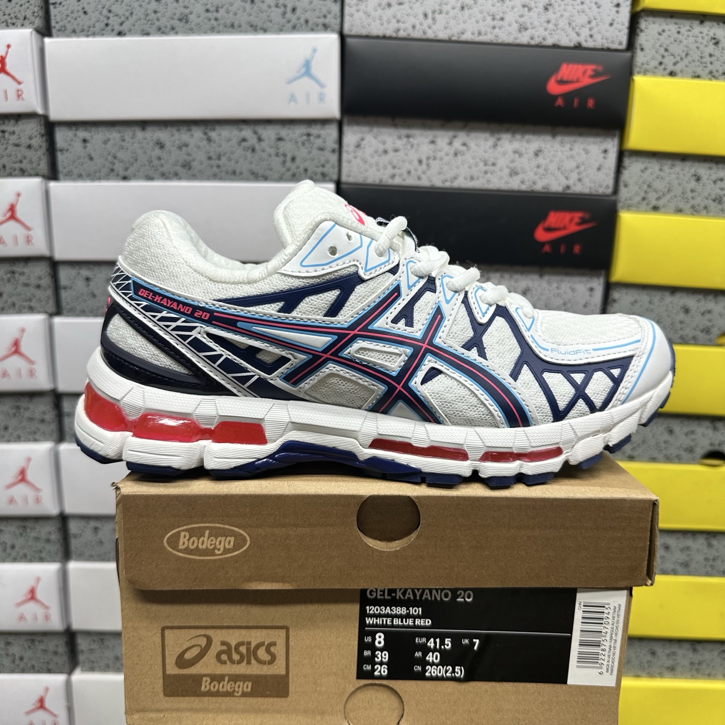 ASICS Gel-Kayano 20 (Cream Blue Red) - Image 12