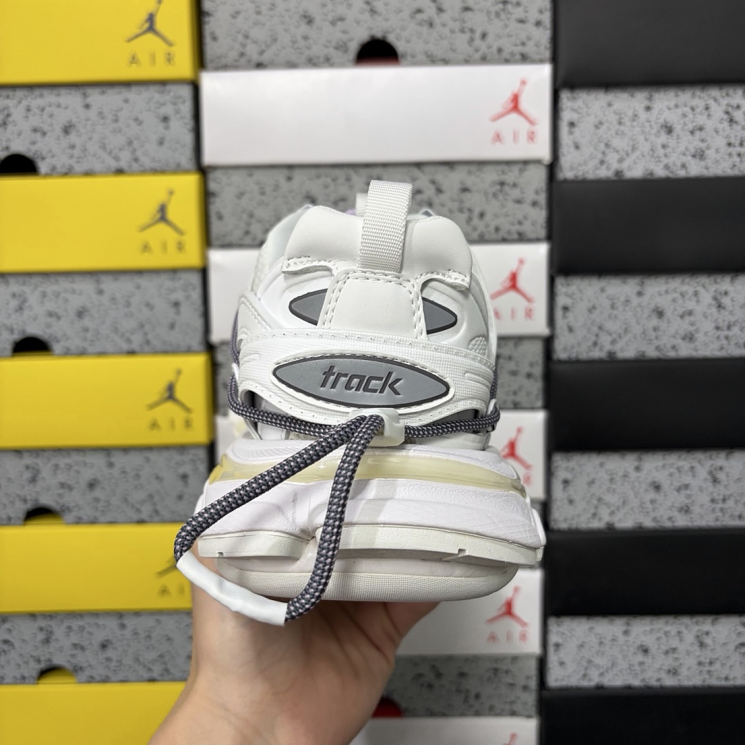 Balenciaga Track White Grey Purple Buckle Strap - Image 5