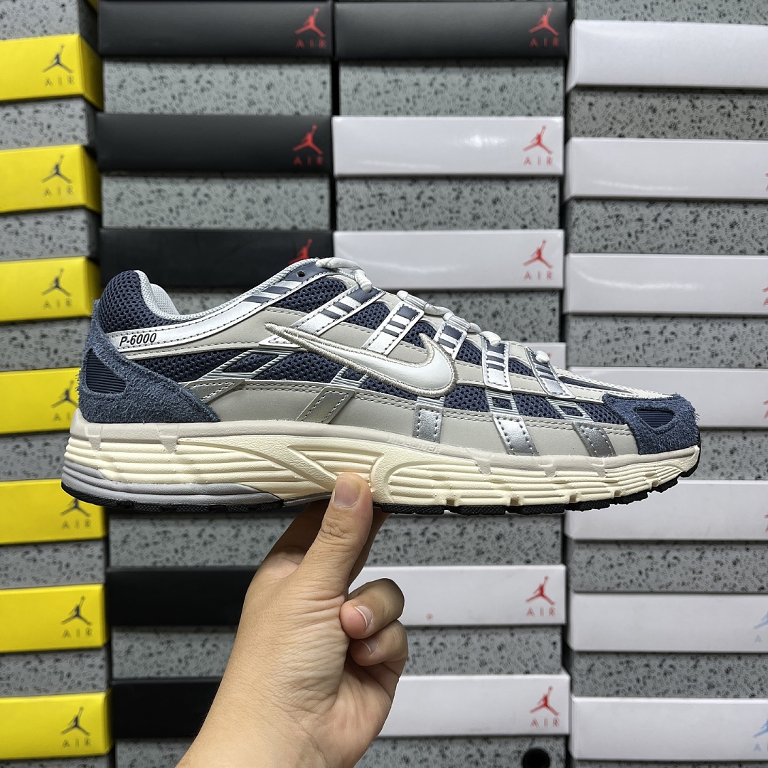 Nike P-6000 Thunder Blue Pale Ivory - Image 2