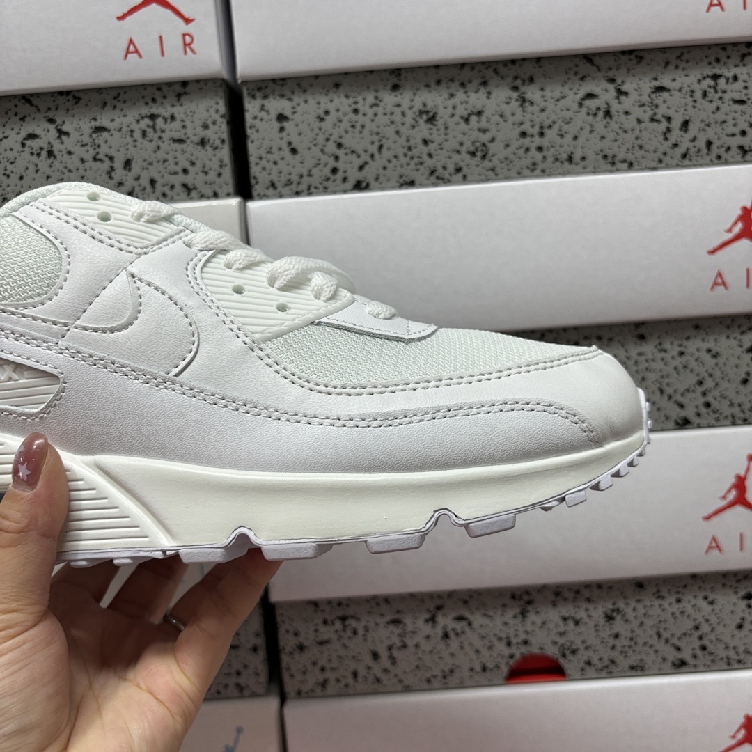 Nike Air Max 90 Recraft Triple White CN8490-100 - Image 5
