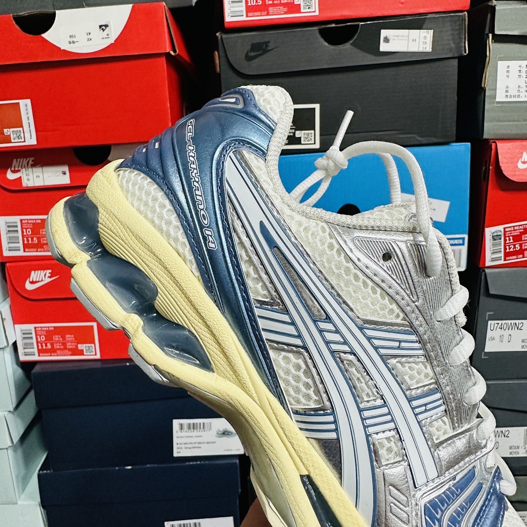 ASICS Gel-Kayano 14 Cream Metallic Blue 1203A537-102 (Silver) - Image 3