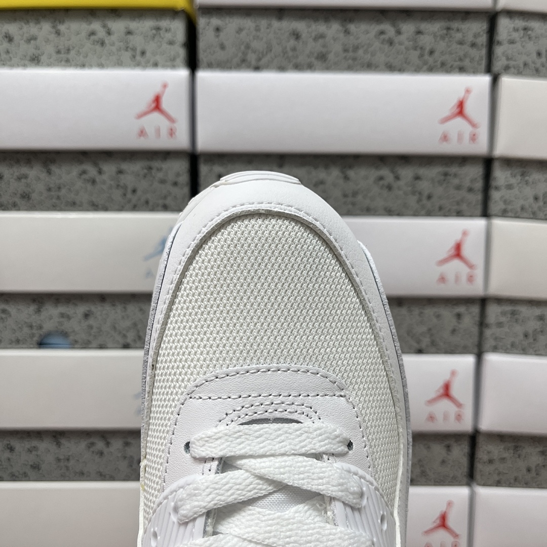 Nike Air Max 90 Recraft (Triple White) - Image 6