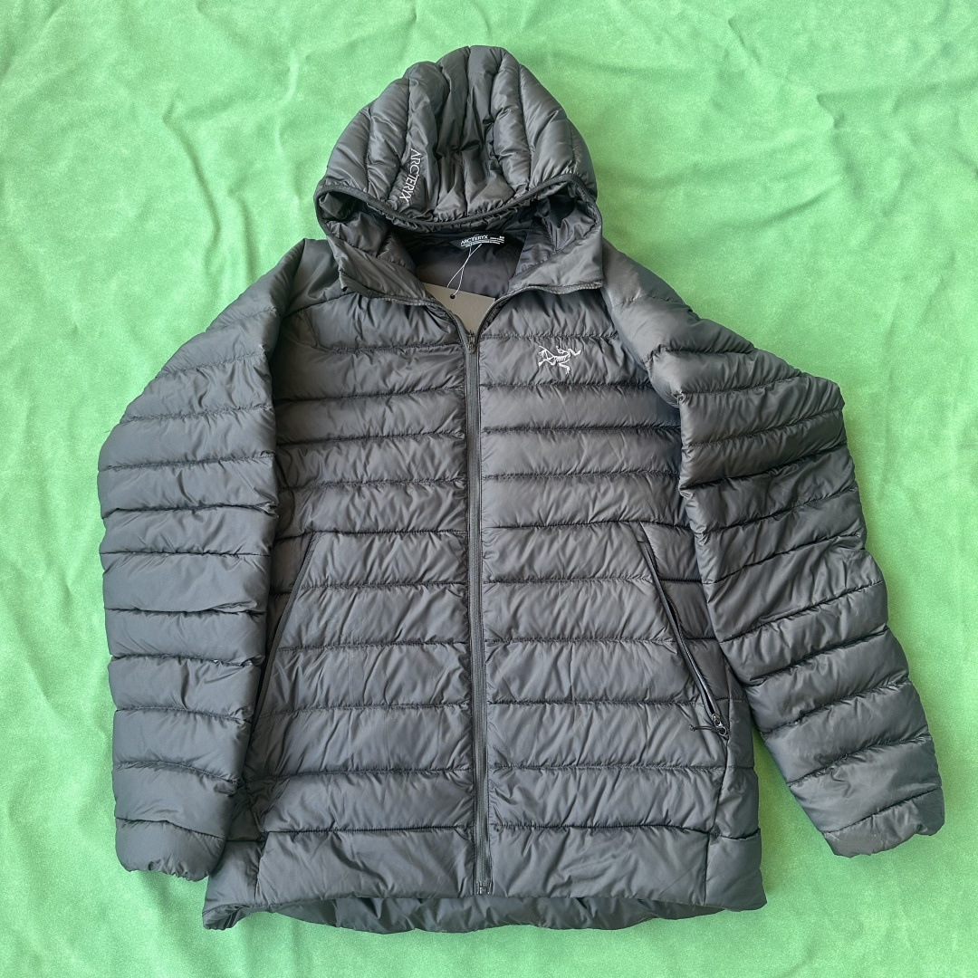 Arc'teryx Cerium LT Hoody Men's Jacket Phatasm (Black Silver) - Image 15